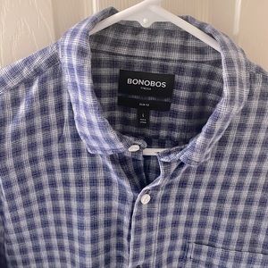 Bonobos Large Slim Men’s Flannel Button Up Shirt